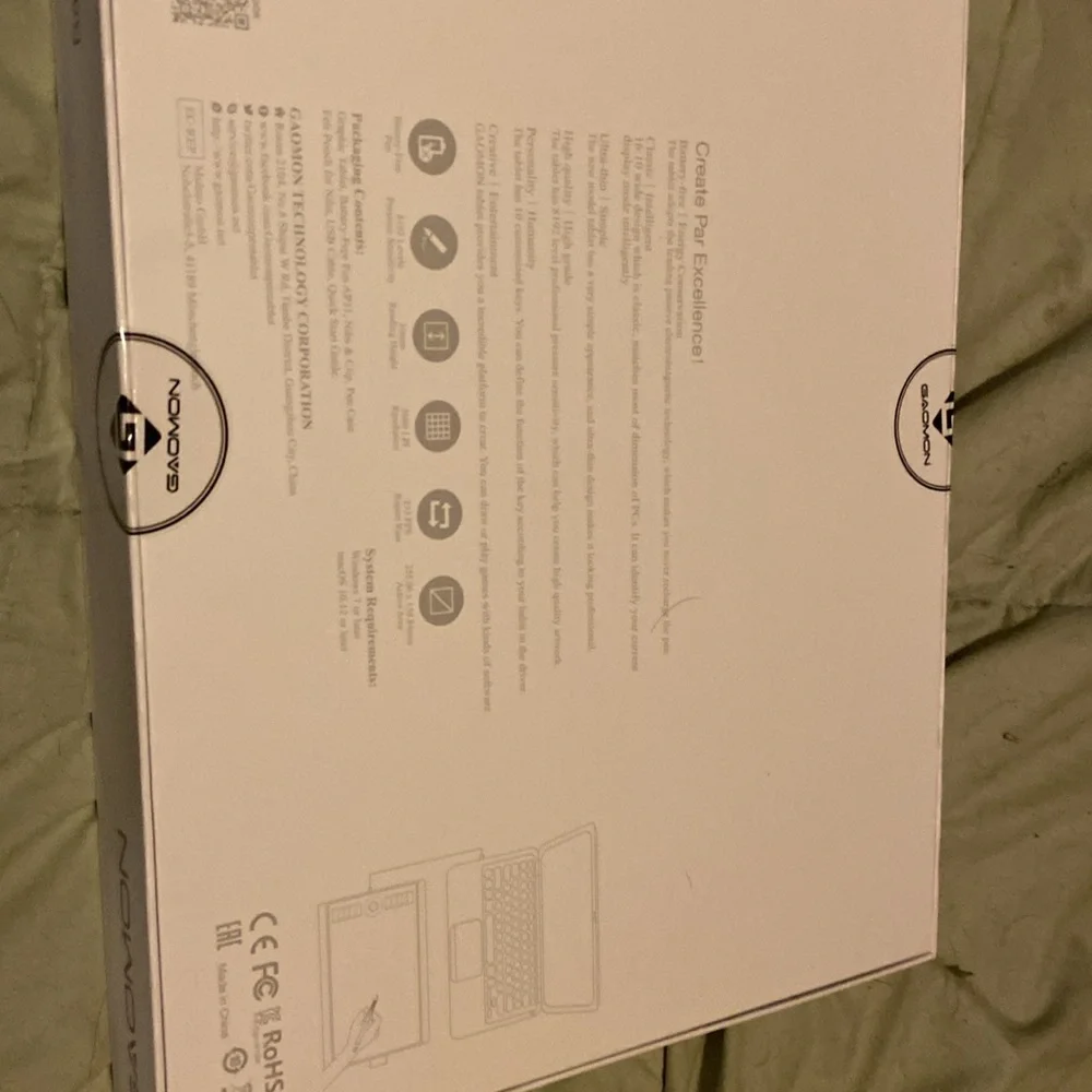 Gaining drawing tablet